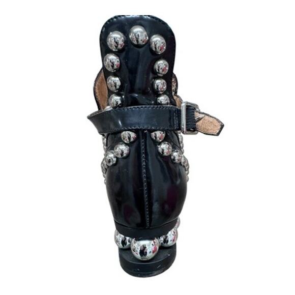 "JEFFREY CAMPBELL"Rylance-MB Women,s Black Silver Studded Leather Booties,Sz 9 - Picture 12 of 15